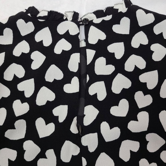 KATE SPADE Dancing Hearts Dizzy Shift Dress Size 0 - Picture 6 of 10